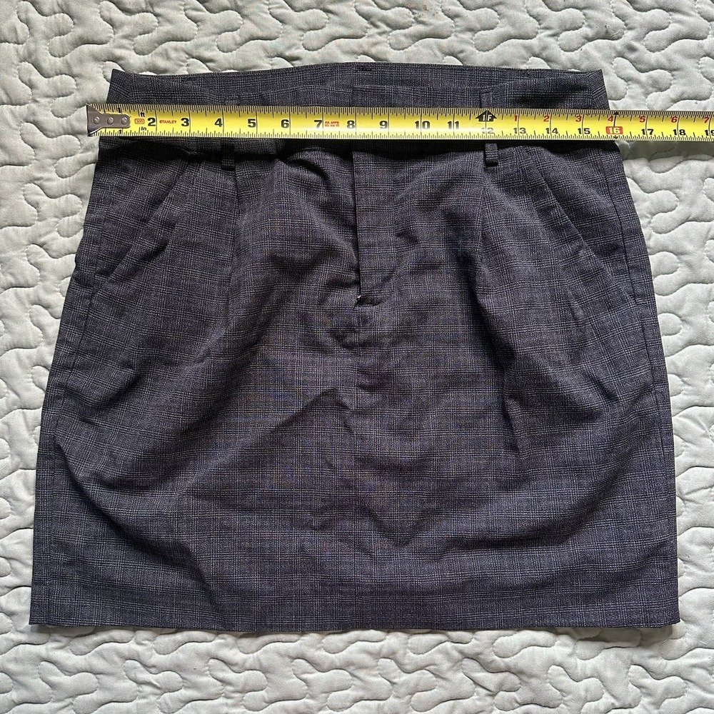 Gap Plaid Pocket Stretch Mini Skirt Size 6 School Girl Dark Academia